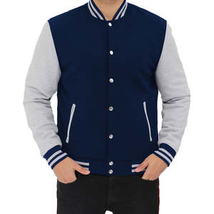 New Arrival <b>Men</b> Varsity <b>Jacket</b> Made With Winter Warm Material Regular Length Zipper Style Varsity <b>For</b> Sale - Product Image 4