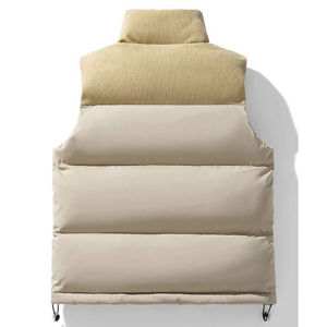 Prix de gros, gilet matelassé pour homme en polyester léger, personnalisé, style classique, col montant, gilet matelassé pour l'extérieur - Product Image 2