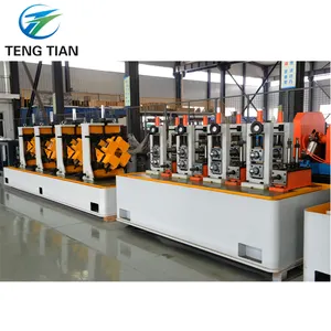 Efficiency Cost Straight Seam Galvanized/MS Steel Pipe Making Machine With Rollers