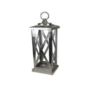 26\" Quality Aluminum <b>Cast</b> Candle Holder Lantern Handmade Glass Home Decoration World's Best Quality Made in India - Product Image 4