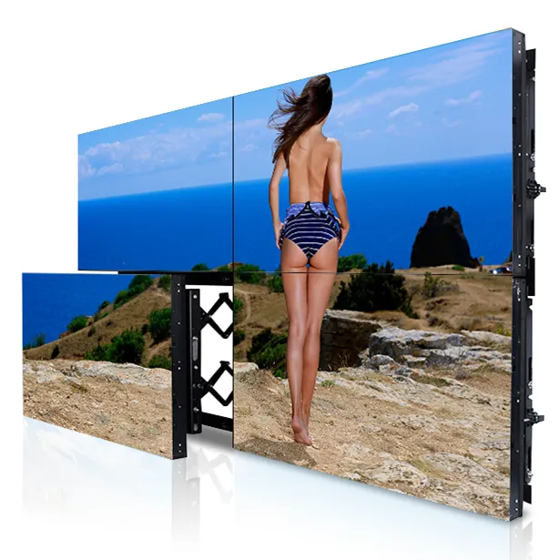 55 pollici pannello 4k tv indoor videowall controller signage LED retroilluminazione splicing screen display lcd pubblicità video wall digitale