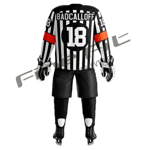 เสื้อเจอร์ซีย์เล่นฮ็อกกี้น้ำแข็งพิมพ์ลายดิจิทัลแบบระเหิดผ้าฝ้ายตามสั่ง - Product Image 3