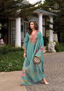Fil de coton de qualité supérieure travail Kurti bas avec Dupatta catalogue complet prix de gros pour fête porter des vêtements indiens et pakistanais - Product Image 5