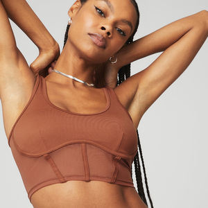 Vêtements 2 pièces de marque privée vêtements de sport ensembles de yoga sans couture en nylon spandex de haute qualité pour femmes - Product Image 5