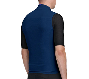 Short de cyclisme bleu marine pour femme Sprint Sports, respirant, tissu 220g, fermeture éclair intégrale sur le devant, coupe athlétique, vêtements de sport - Product Image 3