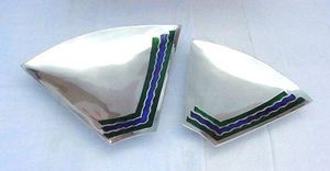 Thiết kế hiện đại biên giới nhôm bát trái cây cao cấp chất lượng thép không gỉ Platter bán buôn thực phẩm ưa thích và salad phục vụ platters - Product Image 3