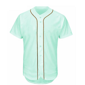 100% Polyester imprimé sublimé 2 boutons sur mesure en gros Baseball Softball Jersey pour les équipes et les Clubs Baseball Jersey - Product Image 2