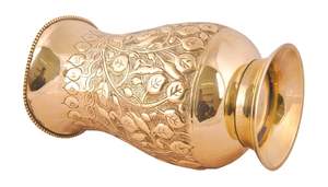 Jarra de Agua de Latón Estilo Mughal Hecha a Mano, Jarra Tradicional para Servir Bebidas - Product Image 4