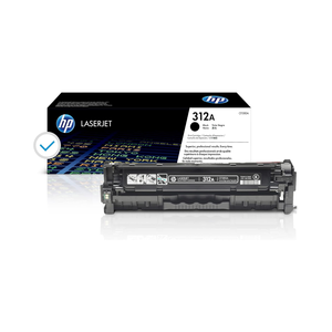 Cartouche de toner noire originale 312A CF380A compatible à haut rendement pour imprimantes laser Sharp, documents nettoyés et clairs - Product Image 1