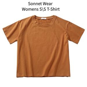 Camiseta corta de algodón para mujer, camiseta informal de manga corta, ajustada, para verano - Product Image 3