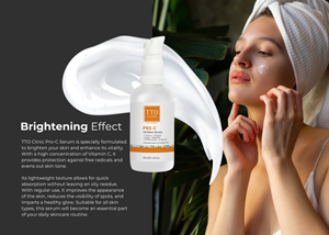Sérum éclaircissant pour le visage TTO Clinic Pro C 50 ml avec vitamine C, collagène et glutathion pour une peau radieuse, lisse et saine - Product Image 3