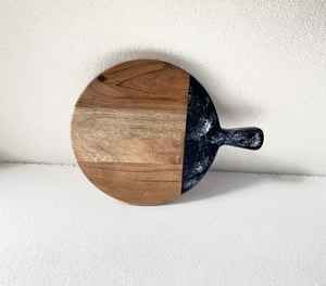 Meilleurs outils de cuisine, planche à découper en bois de qualité alimentaire faite à la main, prix adorable, planche à découper en bois et résine, poignée, planche à fromage en bois - Product Image 3