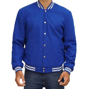 Chaqueta Universitaria de Béisbol de Talla Grande con Estilo Único y Moderno, Chaquetas para Hombre, Chaqueta con Parches en Blanco y Bordado 3D - Product Image 5