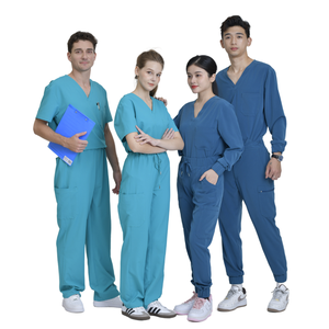 Uniforme médico unisex de enfermera de hospital transpirable de alta calidad personalizado con diseño de accesorios y logotipo - Product Image 3