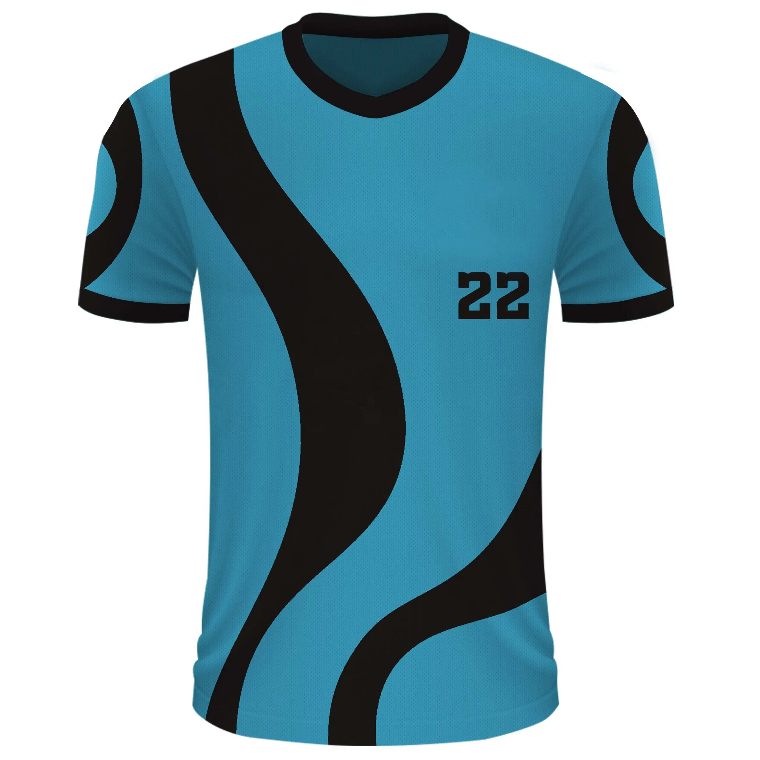 Sportliches Sublimationsdruck-Jersey-T-Shirt für Männer Sehr bequem Jedes Sportswear-Spandex-Custom-Shirt aus Polyester-Baumwolle