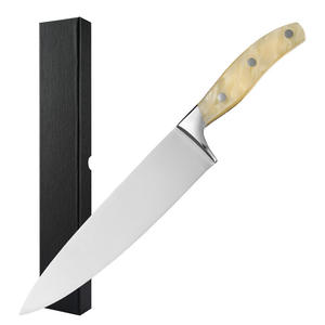 Vente en gros de commandes en vrac personnalisées, service OEM et ODM, couteau de chef professionnel, couteau de cuisine en acier damas avec manche en bois d'olivier - Product Image 3