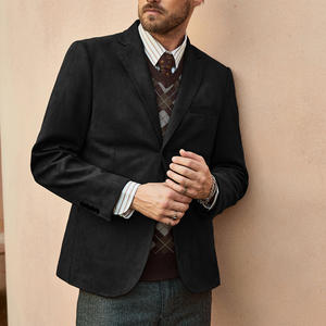 <span class=keywords><strong>Blazer</strong></span> da <span class=keywords><strong>uomo</strong></span> in velluto a due bottoni con risvolto Casual a maniche lunghe foderato da <span class=keywords><strong>uomo</strong></span> OEM - Product Image 4