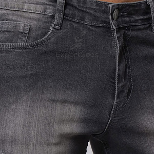 Short en jean coupe tendance avec matériau confortable Short en jean extensible à haute texture lisse - Product Image 6