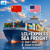 Agente de Transporte Marítimo LCL+Express de China a Estados Unidos, Servicio Puerta a Puerta, DDP, DDU, Consolidación de Carga