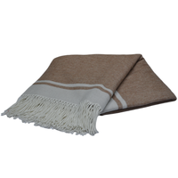 Poncho-Écharpe Réversible Jacquard Doux et Chaud d'Hiver BLUE PHOENIX pour Femme, 35 % Laine 20 % Acrylique 45 % Nylon, Châle 35 % Laine 20 % Acrylique