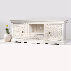 Carved Indian <b>TV</b> <b>Cabinet</b> - Product Image 2