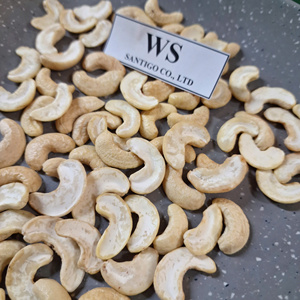 Prix d'usine Kaju Badam SANTIGO Noix de cajou cassées Noix de cajou WS Blanc fendu Faible quantité minimale de commande Origine Vietnam - Product Image 1