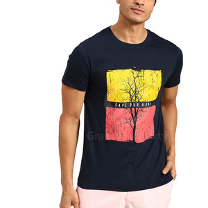 Camisetas para Hombre de Alta Calidad a Bajo Precio de GRAVITY INDUSTRY, Hechas en Pakistán, de Poliéster/Algodón, Transpirables, de Secado Rápido, Manga Corta, 220g - Product Image 1