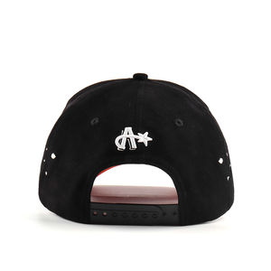 Casquette de baseball de sport à bord en daim personnalisée professionnelle 5 panneaux chapeau de camionneur structuré 3D bouffée broderie Logo Snap Back Performance - Product Image 5