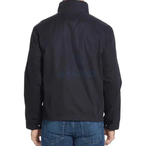 Chaqueta con logotipo estampado personalizado para hombre, chaqueta transpirable ligera informal de alta calidad con cremallera para exteriores - Product Image 5