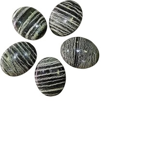 Pierre de guérison en cristal de zèbre vert, agate Soha, pierre précieuse, bol de guérison des chakras, pendule, motif de mascotte, figurine, qualité incroyable - Product Image 2