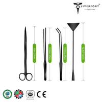Top qualité Aquarium nettoyage 4Pc noir ensemble d'outils plante aquatique réservoir de poissons outils de plantes Aquarium longue trousse à outils LIVERFORT INDUSTRIES