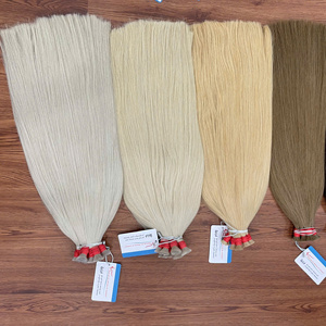 Venta al por mayor de alta calidad 100% vietnamita Remy recto a granel extensiones de cabello humano sin enredos de color mostrado - Product Image 6