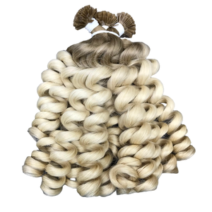 Venta caliente VQ Hair 100% Extensiones de cabello crudo vietnamita 100g Máquina ondulada de punta plana Cabello humano de trama Doble - Product Image 1