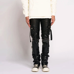 Prix abordable Haute qualité Design unique Pantalon empilé en cuir Léger imperméable Pantalon empilé en cuir 2024 - Product Image 1