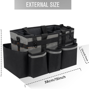 กระเป๋าเสริมสวยมืออาชีพสำหรับดูแลม้าพร้อมสายคล้องไหล่ปรับได้มีซิปหลายช่องและทำความสะอาดภายในได้ง่าย - Product Image 2