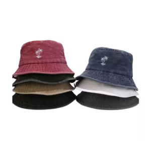 Logotipo personalizado bordado de alta calidad Casual verano al aire libre algodón pescador cubo sombreros y gorras fabricantes en Vietnam - Product Image 5