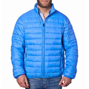 Top Selling Men Winter Canvas Puffer <b>Jacket</b> Streetwear Front Stand Collar <b>Waterproof</b> Breathable Eco-Friendly Custom Logo Design - Product Image 1