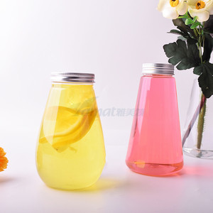 Muestra gratis al por mayor redondo vacío claro jugo bebida 350ml 500ml 600ml anillo tirar latas de plástico - Product Image 5
