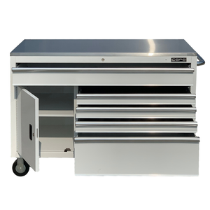 Armoire à outils 132cm 05 tiroirs boîte à outils roulante stockage en acier enduit de poudre armoire à outils pour mécanicien Garage entrepôt - Product Image 3