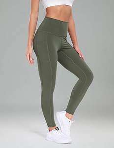 Service OEM Leggings pour femmes Respirant Mid 100% Cotton Casual Gym Wear Genou-Length Anti-Bacterial Meilleur prix pour la vente en ligne - Product Image 2