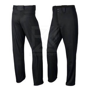 Pantalons de baseball et de softball personnalisés, coupe décontractée, sublimés, à rayures fines - Product Image 1