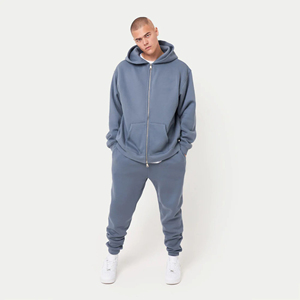 Custom <b>Men</b> Hoodies logo <b>Mens</b> Dropped Shoulder Heavyweight <b>Grey</b> <b>Hoodie</b> Comfortable Breathable Hoodies - Product Image 4