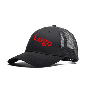 Casquette de camionneur avec logo personnalisé de haute qualité 5 panneaux en maille brodée de sport réglable en toile de polyester/coton Performance Beach Travel - Product Image 1