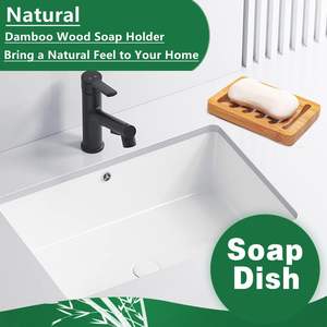 3 packs de porte-savons en bois de bambou, avec barre de savon auto-drainante, vaisselle pour la douche, économiseur de savon naturel pour la salle de bain, la cuisine - Product Image 4