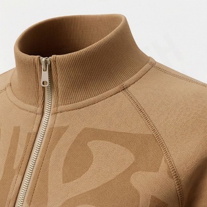 Conjuntos Deportivos de Felpa de Algodón Puro para Mujer, Elegantes, con Etiqueta de Logotipo Personalizable, de Alta Calidad, Suaves y Cálidos para Gimnasio - Product Image 4