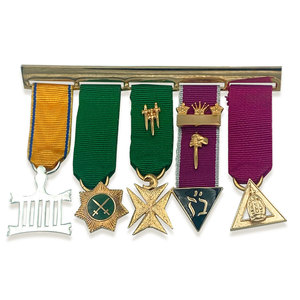 Personalized Modern Hard Enamel <b>Masonic</b> <b>Medals</b> Set Stainless Steel Craft Premium Finish Decorative Collectible - Product Image 1
