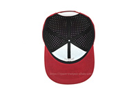 Gorras Trucker de Pana con Bordado 3D y Diseño de Logotipo Personalizado OEM, Agujeros Cortados con Láser, Estilo Moderno, Cierre de Plástico a Presión, para Ciclismo y Actividades al Aire Libre