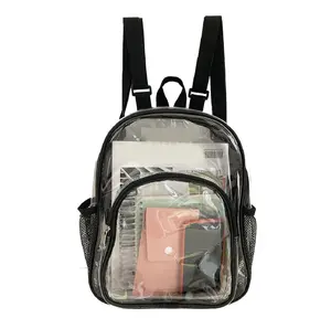 Garantie d'expédition à temps fournisseur le mieux noté personnalisation cartable clair PVC Transparent épais doux sac d'école sac à dos livre