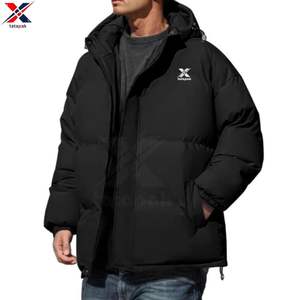 Parkas Acolchadas con Capucha a Cuadros Casuales para Hombre, Calidad de Exportación, Gruesas, Aisladas, Ecológicas, de Poliéster, con Cremallera, para Invierno, 50% Marca Personalizada - Product Image 5