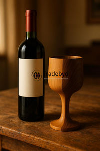Stylish Classic Wooden Tumbler with Built-In Handle for Direct Drinking Reusable & Eco-Friendly Gift for Kitchen Decor Tradebyd - Product Image 3